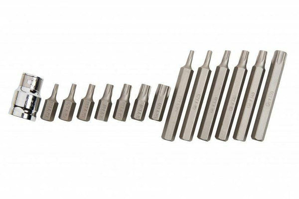 BlueSpot 15 Pc Torx Bit Set T20 - T55 With 1/2" Dr Adaptor 01511