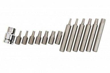 BlueSpot 15 Pc Torx Bit Set T20 - T55 With 1/2" Dr Adaptor 01511 - Tools 2U Direct SW