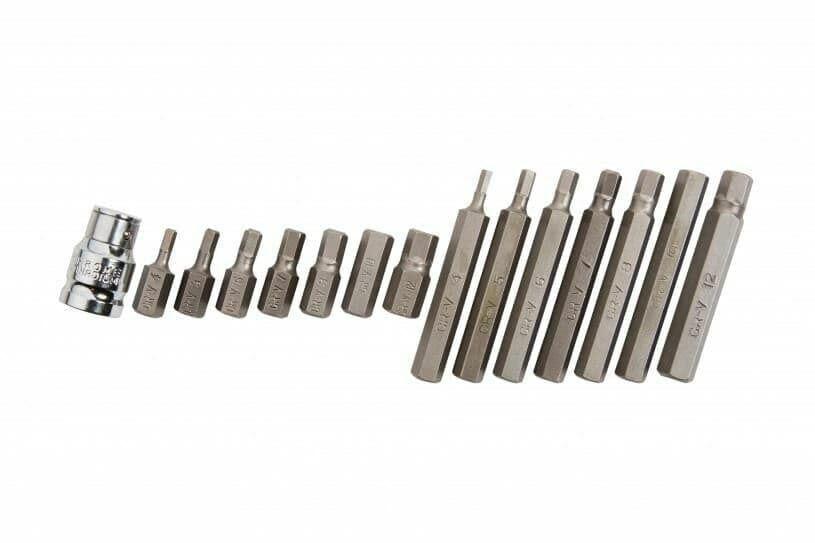 BlueSpot 15 Piece Hex Bit Socket Set H4 - H12 01513 - Tools 2U Direct SW