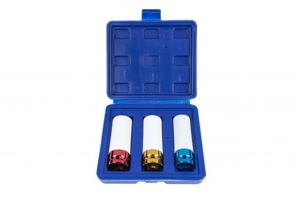BlueSpot 3 Piece 1/2" Dr Alloy Wheel Impact Sockets 17, 19 & 21mm 01545