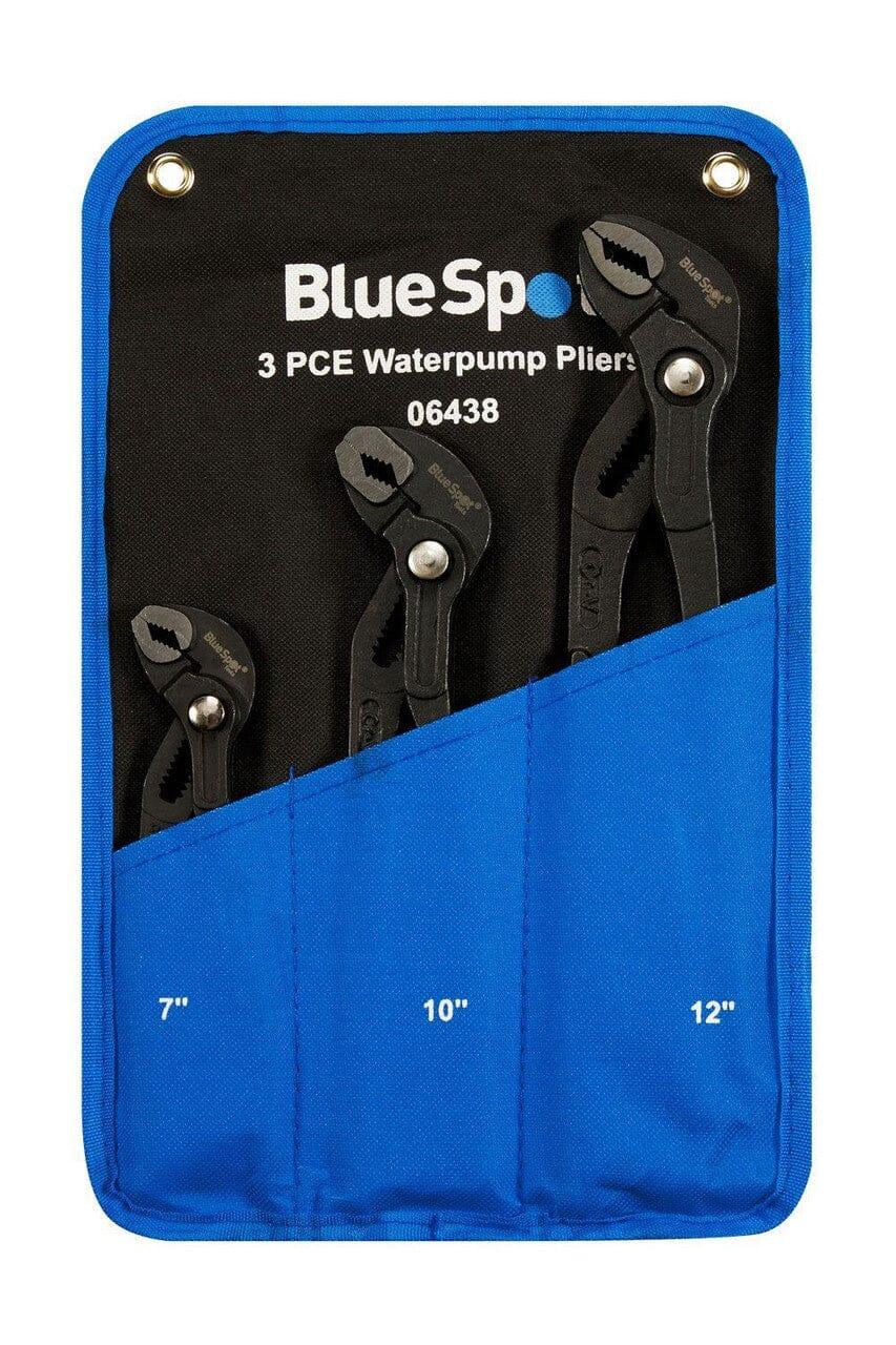 BlueSpot 3pc Adjustable Waterpump Pipe Wrench Pliers 175mm - 300mm 06438 - Tools 2U Direct SW