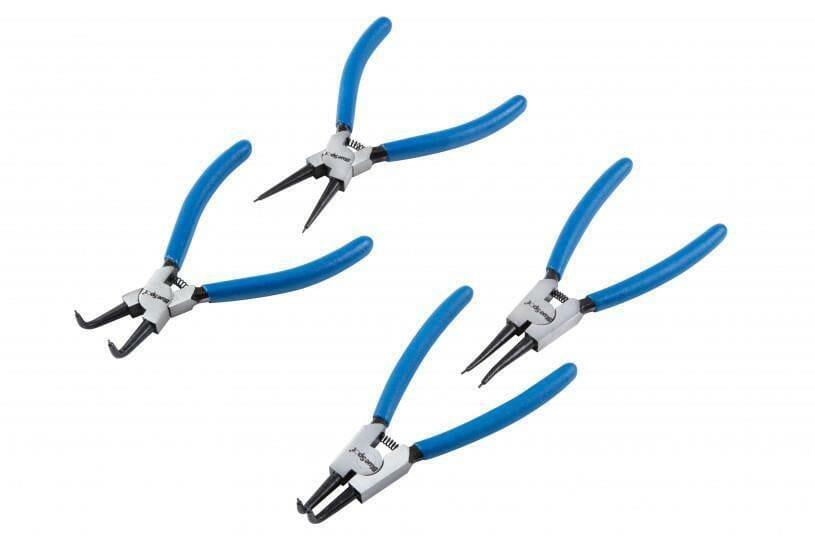 BlueSpot 4 Piece 6" 150mm Circlip, Snap Ring Pliers, Internal External 08702 - Tools 2U Direct SW