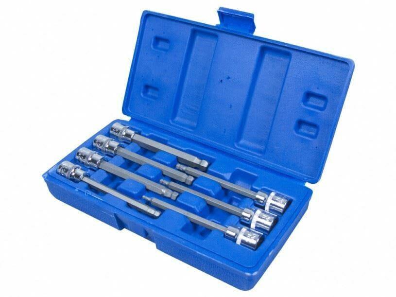 BlueSpot 7 Pc 3/8" Drive Extra Long Ball Ended Hex Socket Bit Set H3-H10 01510 - Tools 2U Direct SW