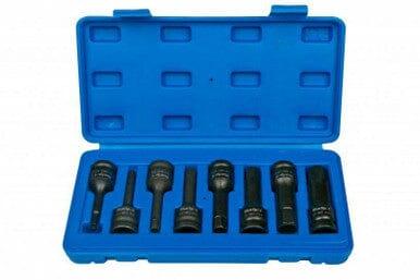 BlueSpot 8 Piece 1/2" Dr Impact Hex Bit Sockets H5 to H19 01508 - Tools 2U Direct SW