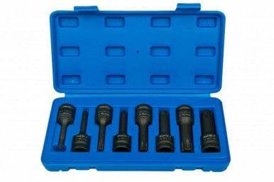 BlueSpot 8 Piece 1/2" Dr Impact Torx Bit Sockets T30 to T80 Star Keys 01506 - Tools 2U Direct SW