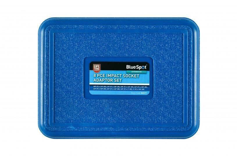 BlueSpot 8pc Impact Socket Adaptor Set Converter Reducer Adapter 1/4" - 1" 02077 - Tools 2U Direct SW