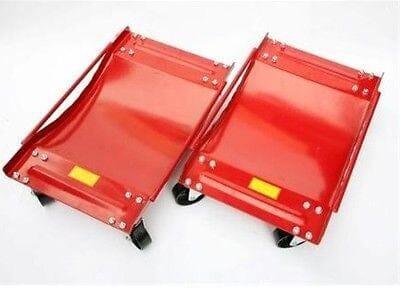 Pair Wheel Dollies 2 Dolly Skate Car/Van Positioning Trolley AU103 - Tools 2U Direct SW