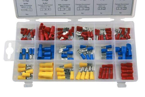 Resolut 120PC Assorted Insulated Crimp Terminals 2980 - Tools 2U Direct SW