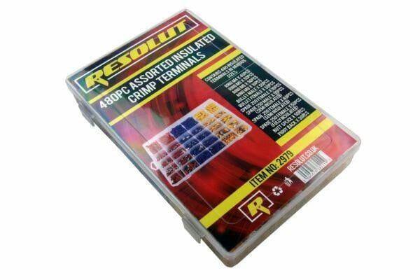 Resolut 480 PC Assorted Insulated Crimp Terminals 2979 - Tools 2U Direct SW