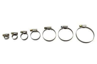 RESOLUT 70 Assorted 8 - 60mm zinc plated Steel Hose clamps (Jubilee clip style) 9115 - Tools 2U Direct SW
