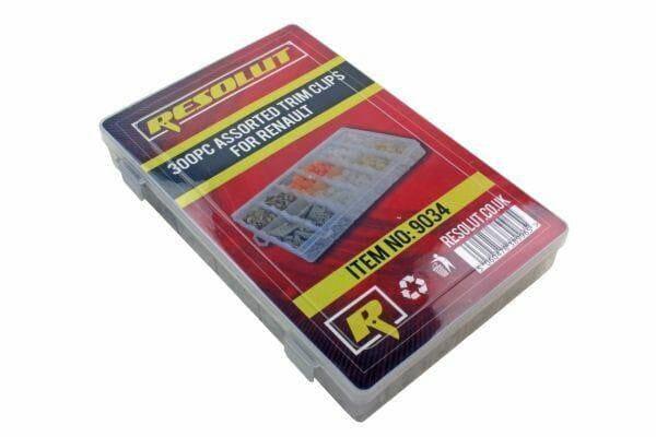 RESOLUT Renault Assorted Trim Clips 300 Pieces 9034 - Tools 2U Direct SW