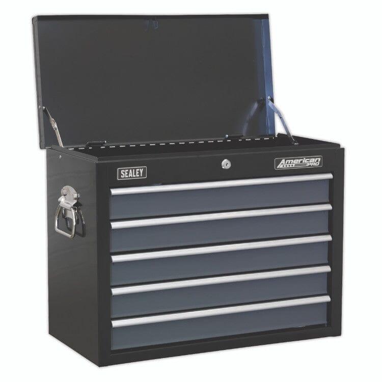 Sealey 16 Drawer Tool Chest Combination with Ball-Bearing Slides - Black/Grey & 420pc Tool Kit AP35TBCOMBO - Tools 2U Direct SW