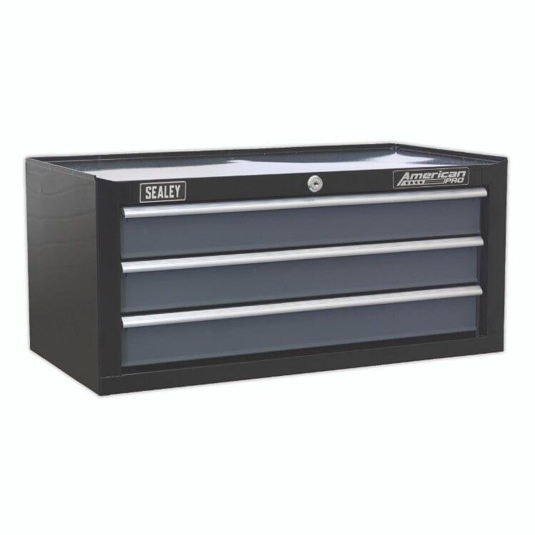 Sealey 16 Drawer Tool Chest Combination with Ball-Bearing Slides - Black/Grey & 420pc Tool Kit AP35TBCOMBO - Tools 2U Direct SW