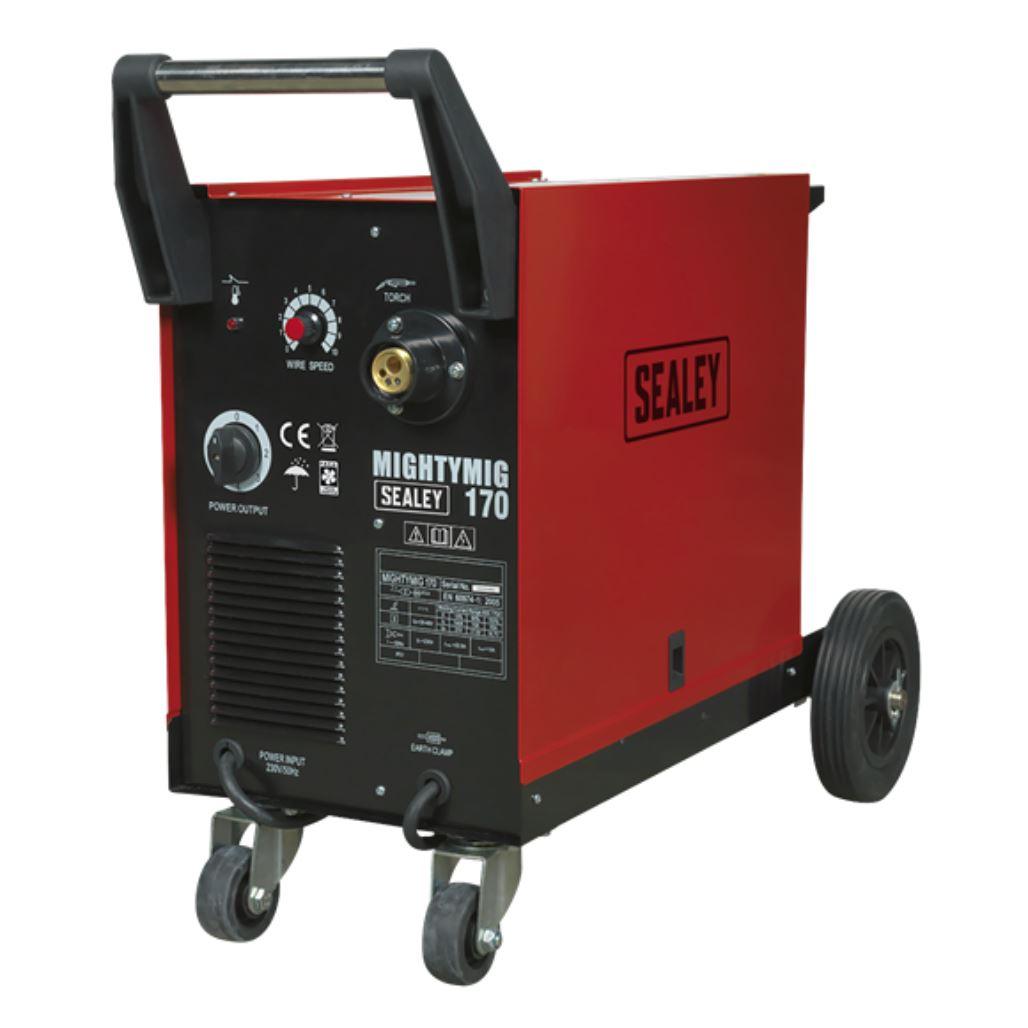 Sealey 170A Professional Gas/No-Gas MIG Welder with Euro Torch MIGHTYMIG170 - Tools 2U Direct SW