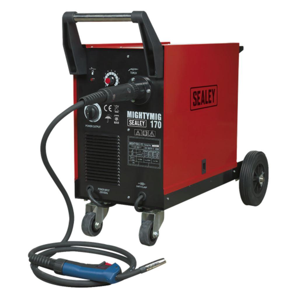 Sealey 170A Professional Gas/No-Gas MIG Welder with Euro Torch MIGHTYMIG170 - Tools 2U Direct SW