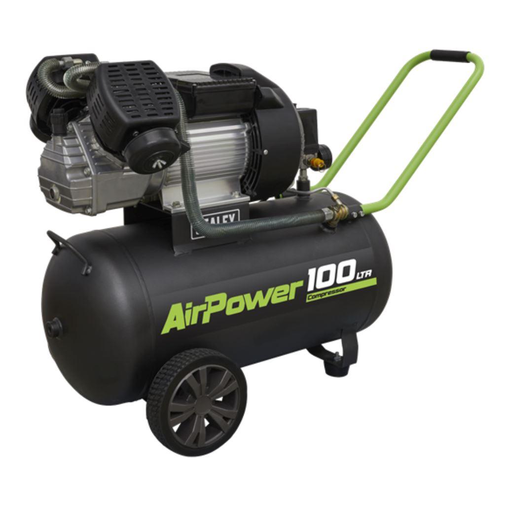 Sealey Air Compressor 100L V-Twin Direct Drive 3hp SAC10030VE - Tools 2U Direct SW