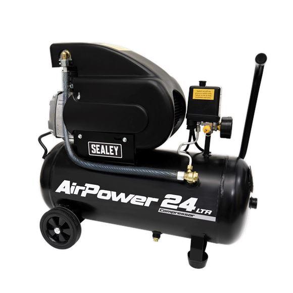 Sealey Air Compressor 24L Direct Drive 2hp SAC2420A - Tools 2U Direct SW