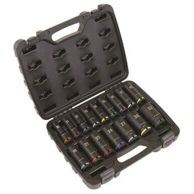 Sealey Premier 16pc 1/2" Sq Drive Impact Socket Set Metric 10 - 32mm AK5818M - Tools 2U Direct SW