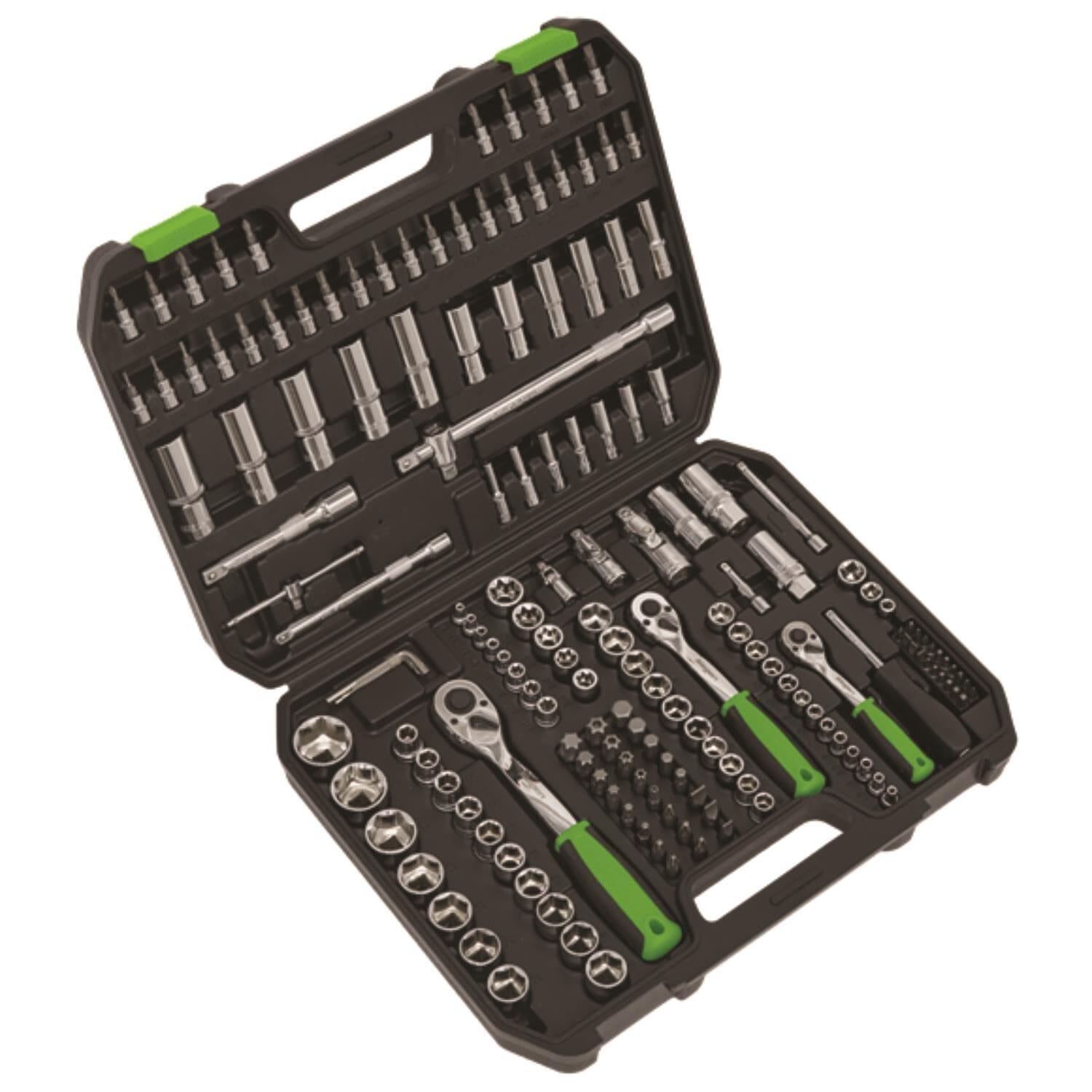 Siegen by Sealey Socket Set 171PC 1/4", 3/8" & 1/2" Sq Drive WallDrive® Metric S01211 - Tools 2U Direct SW