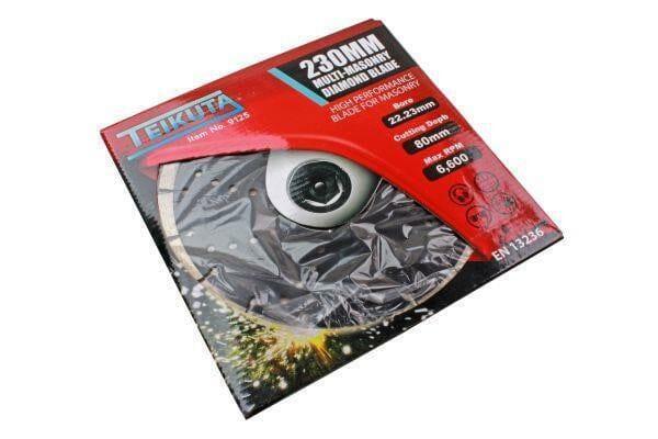 TEIKUTA 230 X 10 X 22.23MM Segmented Multi-Masonry Diamond Cutting Blade 9125 - Tools 2U Direct SW