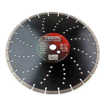 TEIKUTA 350 X 10 X 25.4MM Segmented Multi-Masonry Diamond Cutting Blade 9126 - Tools 2U Direct SW