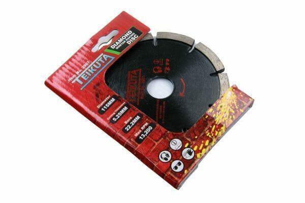 Teikuta Diamond Mortar Raking Disc 115mm Angle Grinder Disc 5.25mm thick 2967 - Tools 2U Direct SW