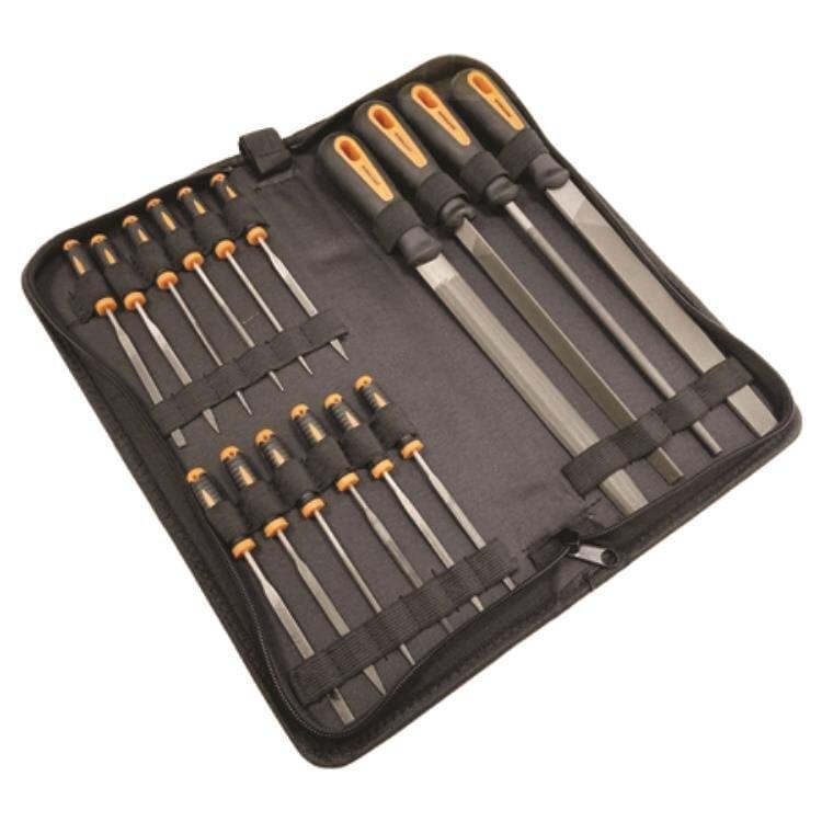 Toolzone 16 Piece File Set In Carry Case 100mm & 200mm WW216 - Tools 2U Direct SW