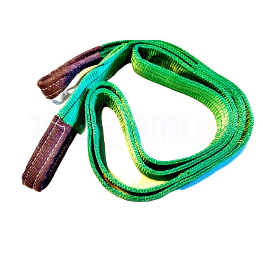 Faithfull Green 2 Tonne Lifting Sling, 60mm X 3M