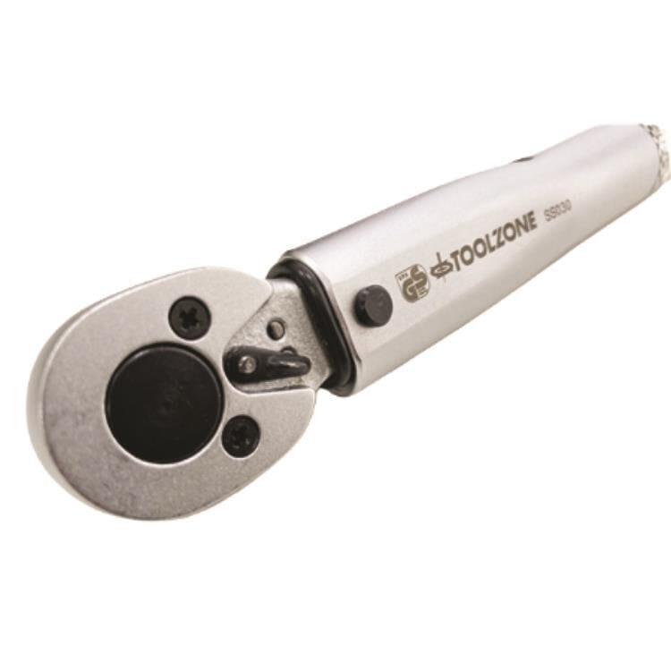 Toolzone Elite 3/8" Drive Low Range Torque Wrench 5-25 Nm Metric Ratchet SS030 - Tools 2U Direct SW