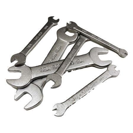 Toolzone Elite 6pc BA Spanner Set Precision Open Ended Wrench 0BA - 11BA SP146 - Tools 2U Direct SW