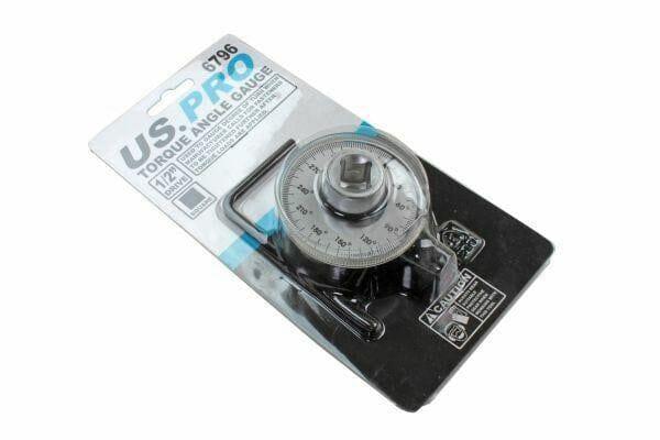 US PRO 1/2" Dr Torque Angle Gauge 360 Degree Rotation Scale Gauge 6796 - Tools 2U Direct SW