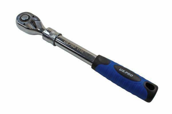 US PRO 1/2" Drive Extendable Ratchet 12" - 18" 310mm - 440mm 4155 - Tools 2U Direct SW