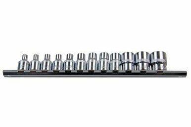 US PRO 12Pc 3/8" Dr E Torx Sockets On Rail E4 to E20 Female Torx Star 1377 - Tools 2U Direct SW