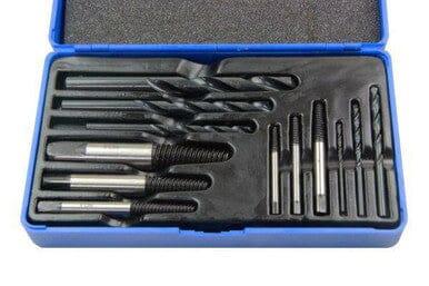 US PRO 12PC Damaged, Chewed Stripped Screw & Bolt Extractor & Drill Bit Set 2601 - Tools 2U Direct SW