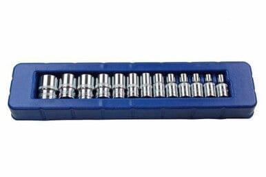 US PRO 13pc 1/4 Drive 6 Point Shallow Sockets 4 - 14mm 2077 - Tools 2U Direct SW