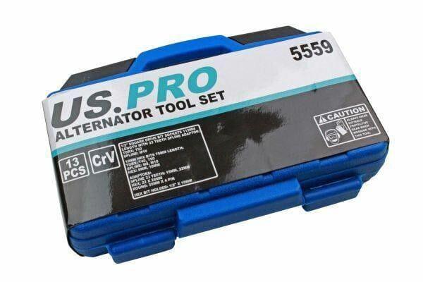 US PRO 13pc Alternator Tool Set Kit 5559 - Tools 2U Direct SW