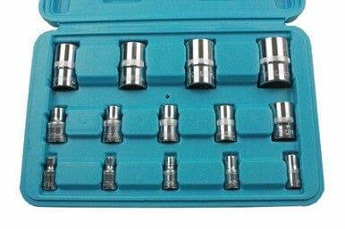 US PRO 14pc E Torx Sockets 1/4 - 3/8 - 1/2" dr E4 - E24 1694 - Tools 2U Direct SW