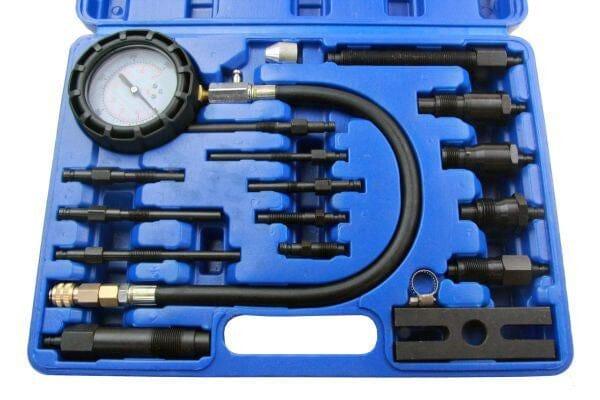 US PRO 16pc Diesel Engine Cylinder Pressure Compression Tester Set 538