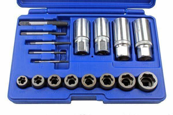 US PRO 17pc Screw, Bolt, Stud & Nut Extractor MIXED Set 2649 - Tools 2U Direct SW