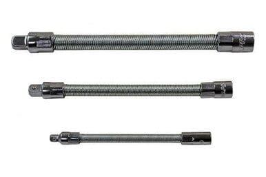 US PRO 3 Piece Flexible Extension Bar Adaptor Set - 1/4" 3/8" 1/2" Drives 4144 - Tools 2U Direct SW