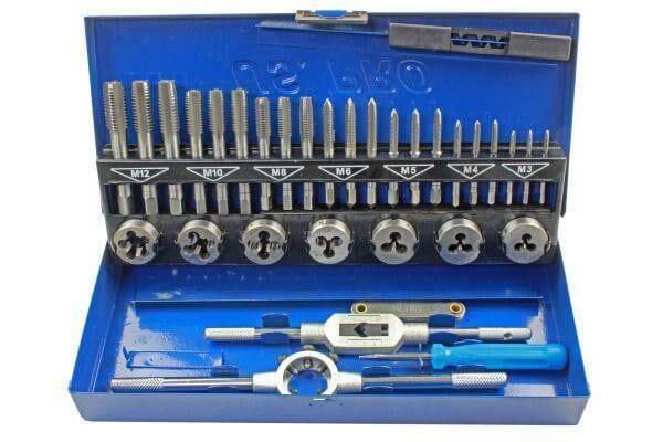 US PRO 32 Piece Metric Tap And Die Set M3-M12 2625 - Tools 2U Direct SW