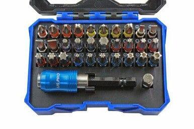 US PRO 32PC Colour-Coded Screwdriver, Hex, Torx Bit Set 3220 - Tools 2U Direct SW