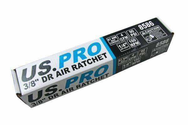 US PRO 3/8" DR AIR RATCHET WRENCH 8586 - Tools 2U Direct SW