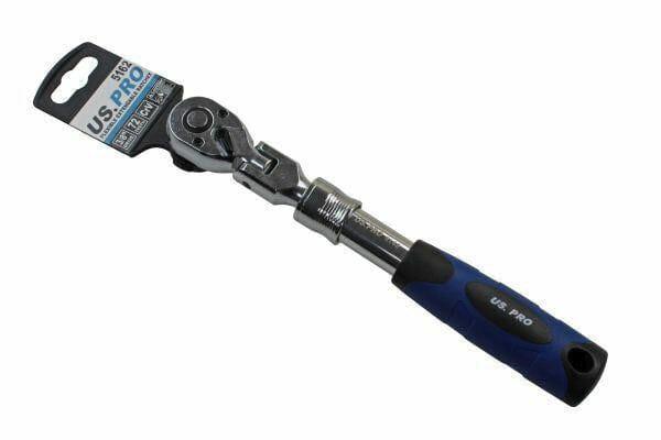 US PRO 3/8" Flexi Flexible Extendable Socket Ratchet 72t 5162 - Tools 2U Direct SW