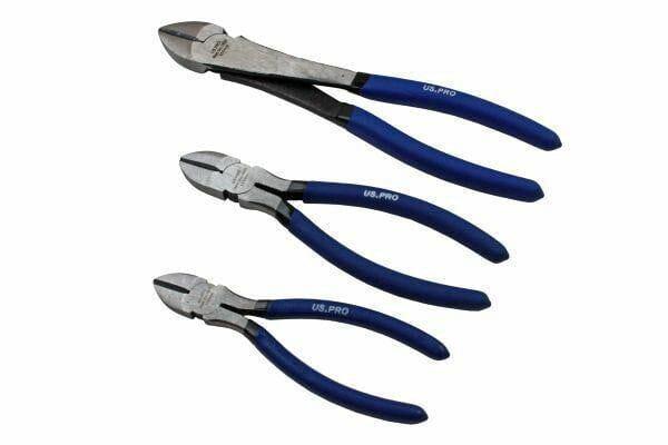 US PRO 3pc Diagonal Side Cutting Plier Set 6", 8", 10" 1820 - Tools 2U Direct SW