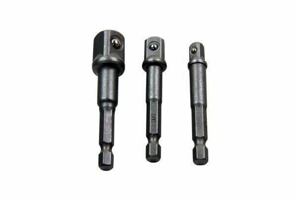 US PRO 3pc Hex Power Bit Socket Drive Adapter Set 1/4 3/8 1/2" DR 1363 - Tools 2U Direct SW