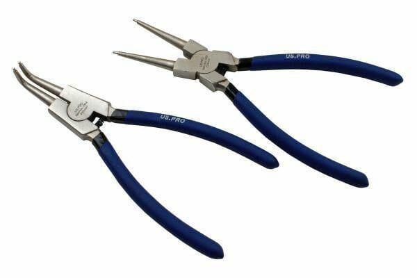 US PRO 4 Piece 9" NI-FE Finish Circlip Plier Set In Zip Case 1822 - Tools 2U Direct SW