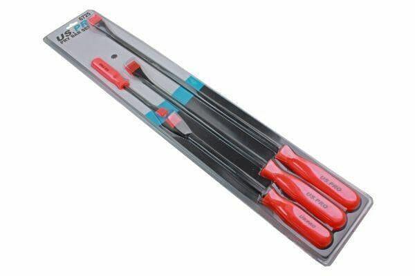 US PRO 4PC Pry Bar Set 200mm 300mm 450mm 600mm 6725 - Tools 2U Direct SW