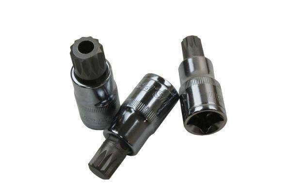 US PRO 5 Piece 1/2" Drive Spline Triple Square Bit Sockets M10 - M18 2076 - Tools 2U Direct SW