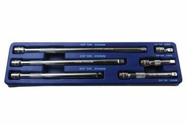 US PRO 6PC 3/8" DR. EXTENSION BAR SET 38, 75, 125, 200, 250, 300mm 4138 - Tools 2U Direct SW